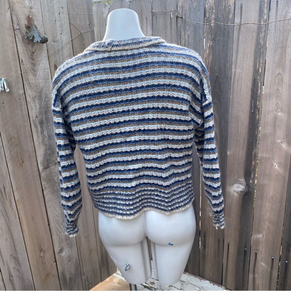 Madewell Waller Crop Cardigan Sweater in Stripe size XS - Picture 10 of 10